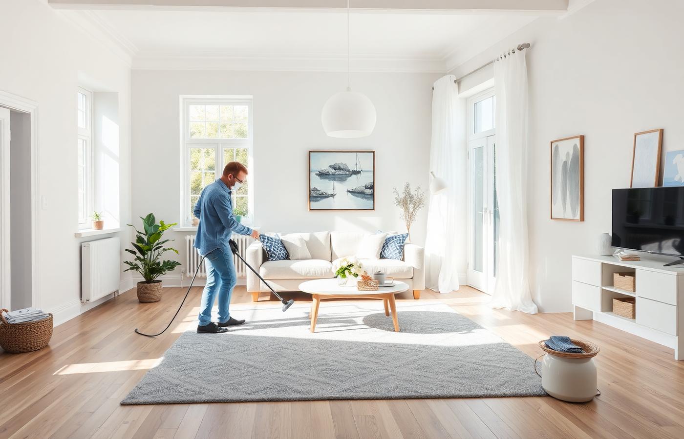 Nystädat och ljust hem i norra Stockholm